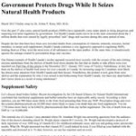 Download Government Protects Drugs While It Seizes Natural Health Products 