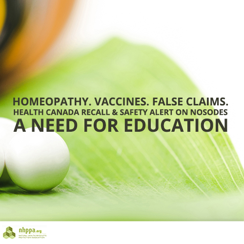 “Homeopathic Remedies Are Not a Substitute For Vaccines”, Health Canada Misunderstands