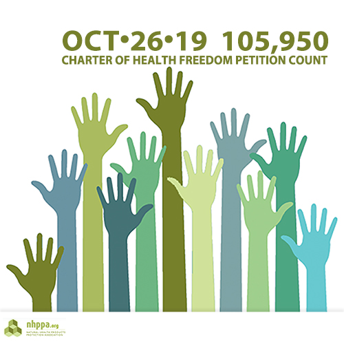 Charter of Health Freedom Petition Update Oct 26/19