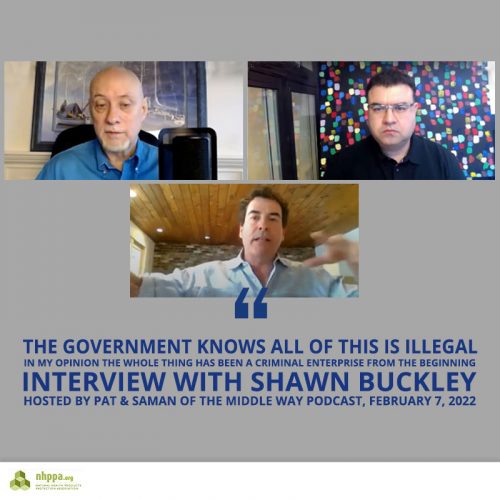 Shawn Buckley February 2022 Middle Way Podcast Interview with Hosts Pat & Saman.