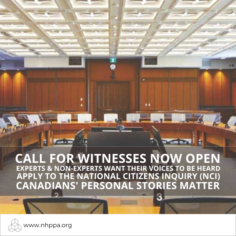 Apply To Be A Witness: National Citizen’s Inquiry