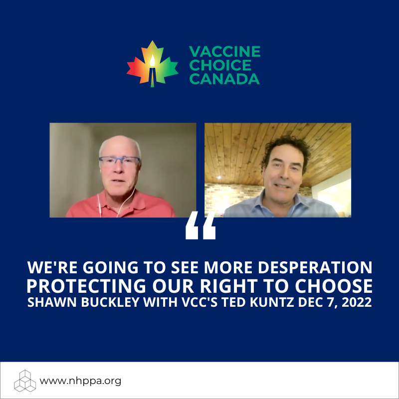 Shawn Buckley December 2022 Vaccine Choice Canada Interview With Host Ted Kuntz