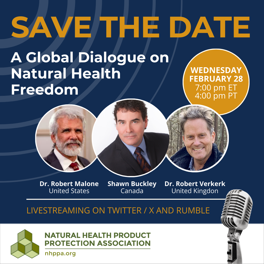 Save The Date | A Global Dialogue On Natural Health Freedom