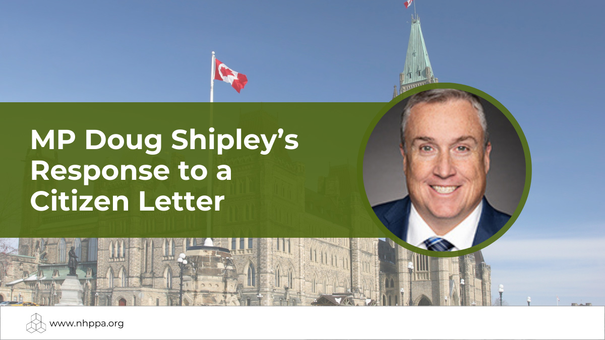 MP Doug Shipley's Response To A Constituent's Letter