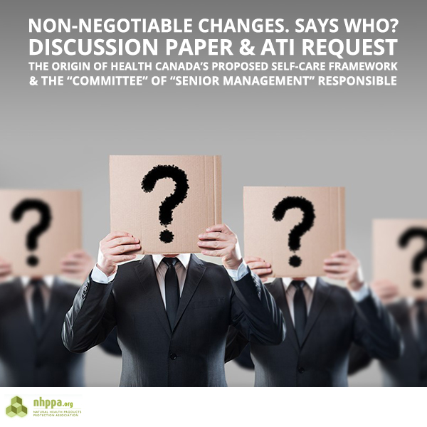 Origin of Self-Care Framework Discussion Paper and ATI Request FB 600 x 600 Feb 2019