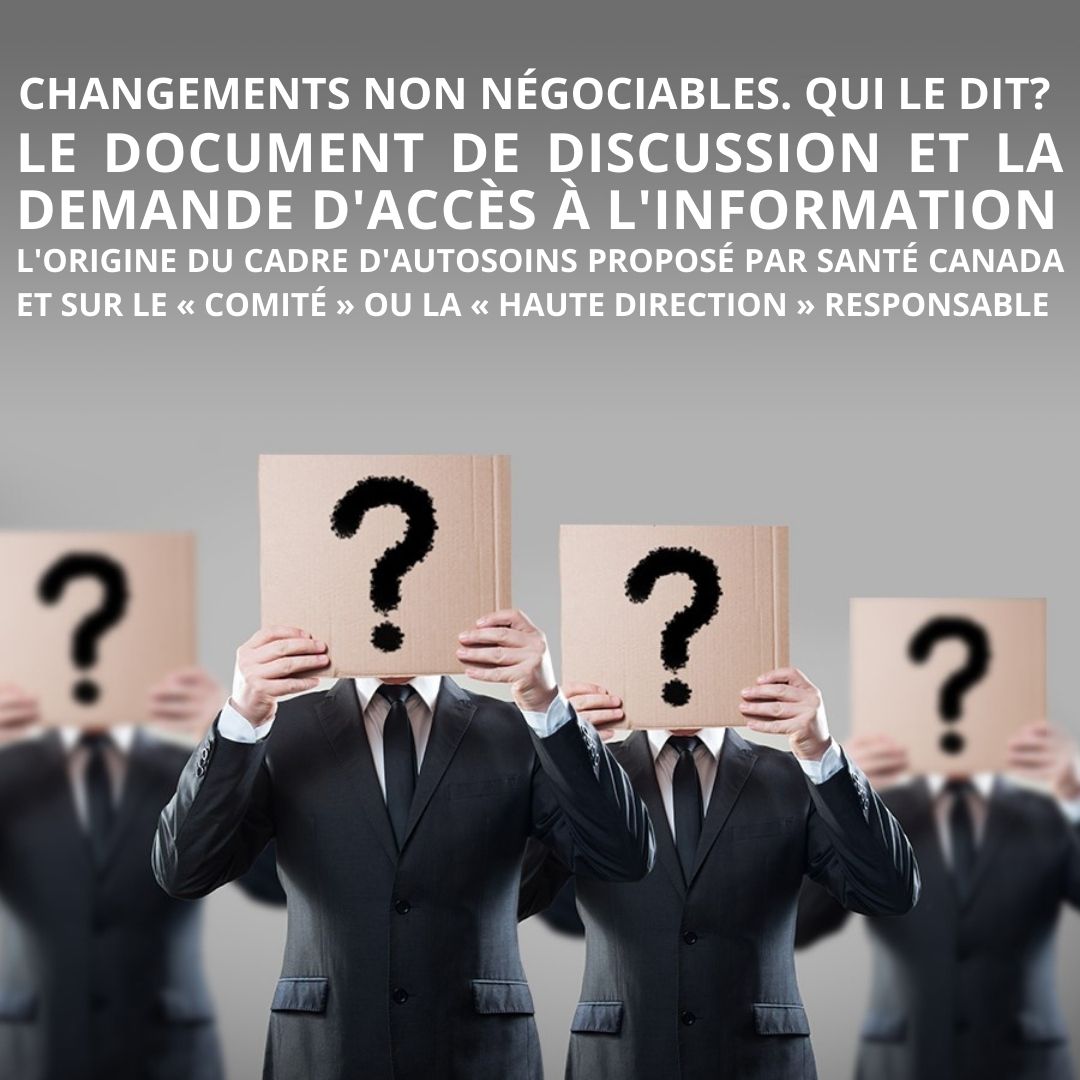 Origin of Self-Care Framework Discussion Paper and ATI Request French (1)